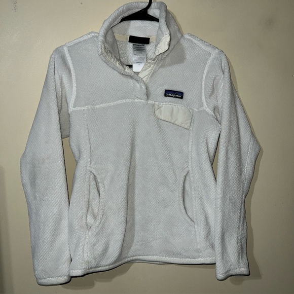 Patagonia Pullover Fuzzy Jacket Women's XS White - Picture 1 of 3